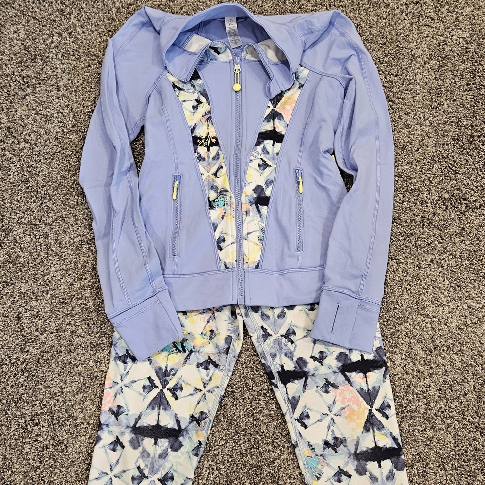 Ivivva leggings and zip up jacket